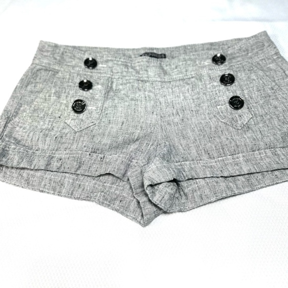 Express Gray High Waist Shorts with Nautical Flair - Picture 1 of 9